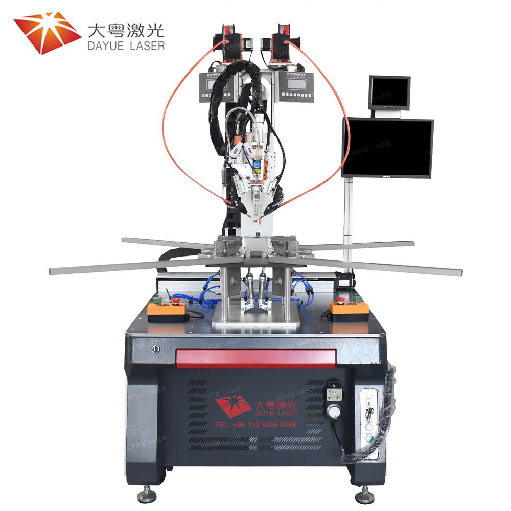 Aluminum frame double-station laser welding machine