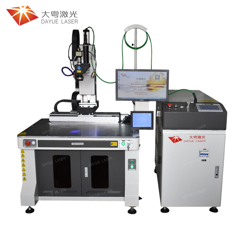 Three-axis optical fiber conduction energy feedback laser welding machine