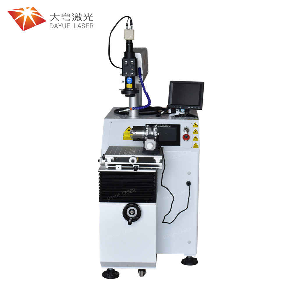 CCD open two-dimensional rotating laser spot welding machine